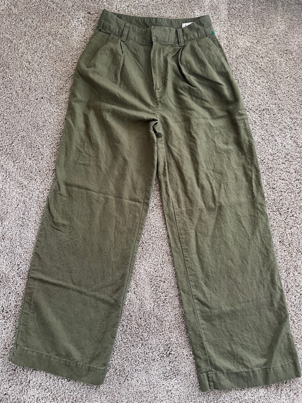 Gap pleated linen pants